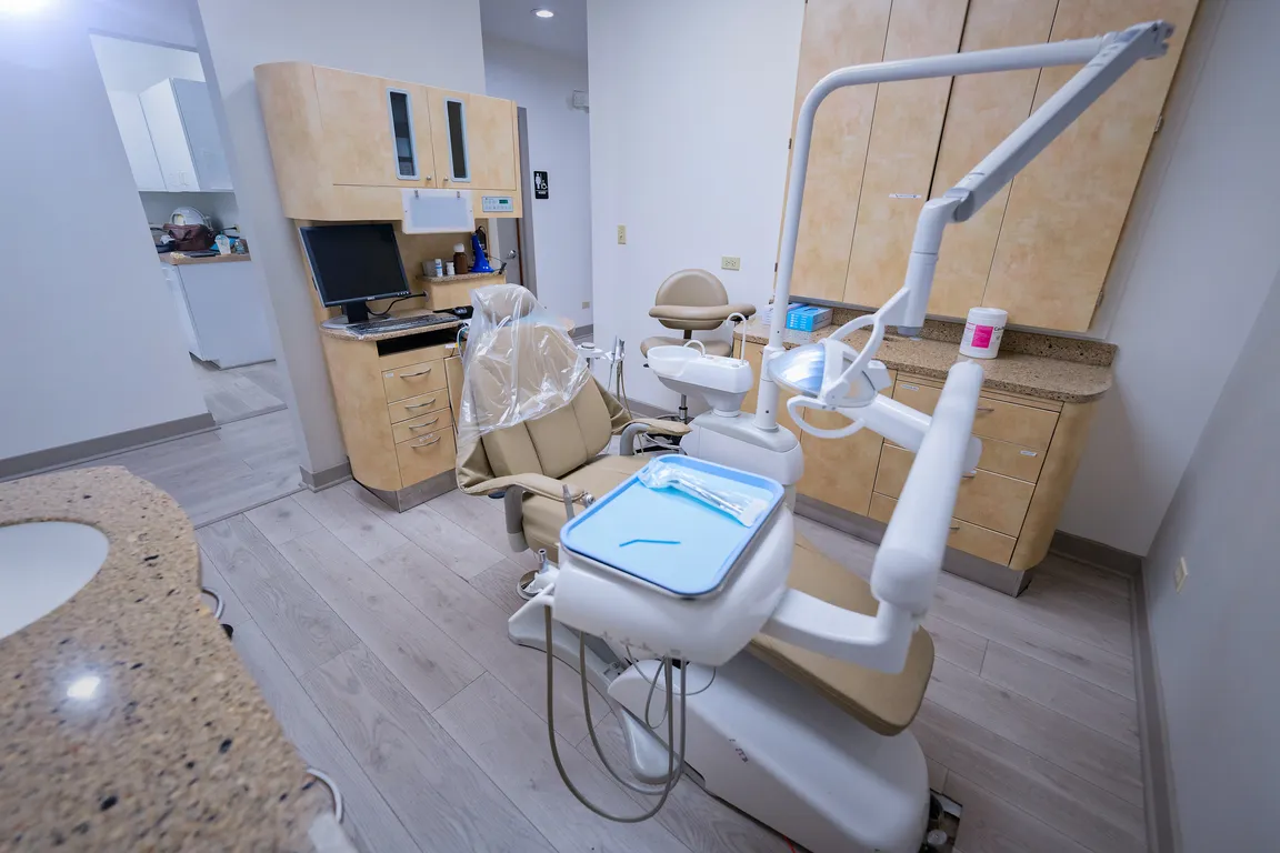 Dental treatment room with modern equipment at Mount Prospect Dental Care
